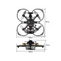 Квадрокоптер FLYWOO Flylens 85 HD O4 2S Whoop FPV Drone