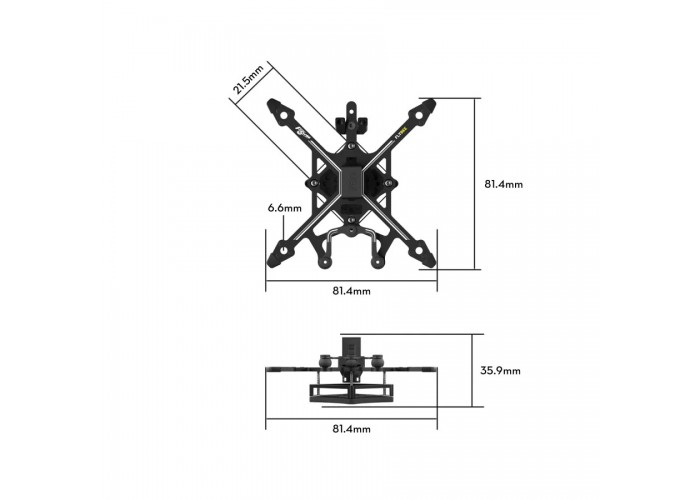 Рама  для Квадрокоптера Flywoo Flybee 16 \20 Frame kit for O3lite \ O4 Рама  для Квадрокоптера Flywoo Flybee 16 \20 Frame kit for O3lite \ O4