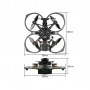 Квадрокоптер FLYWOO Flylens 85 HD O4 PRO 2S LED Whoop FPV Drone V1.3