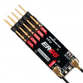 Приемник Radiomaster ER6G & ER6GV 2.4GHz ELRS PWM Receiver