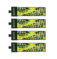 Акумулятор BetaFPV LAVA II 1S 480 mAh Battery (LiHV, BT2.0, 95C)